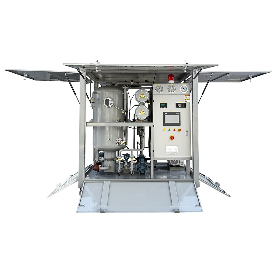 Устройство за обработка на трансформаторно масло за-поддръжка на подстанции на място